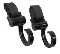 Ganci passeggini - 2 universali baby passeggine clip | Ganci rotanti durevoli per sacchetto per pannolini, tote drogheria, borsa per mamma, clip organizzatrici per carrozzine, camminatori, passe