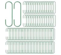 Ganci per albero di Natale, 100 pezzi, decorazioni verdi per palline di Natale, mini 3,5 cm, per ghirlande di alberi e feste