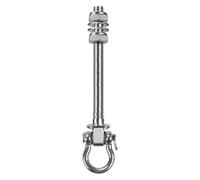 Ganci per amaca, capacità di carico di 680,4 kg, supporto antiscivolo per cortile, altalena, soffitto, campeggio, viaggi zaino in spalla