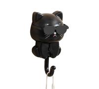 Ganci per animali domestici adesivi - portachiavi gatto organizzatore da parete impermeabile, gancio decorativo per occhiali da sole creativo, nessun gancio da parete di perforazione