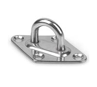 Ganci per appendere carichi pesanti, 2 pezzi M6 Supporto for amaca Gancio a U in acciaio inossidabile Dispositivo di tensione for fune metallica Parti for installazione esterna