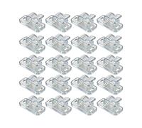 Ganci per appendere ghirlande luminose - 20 pezzi resistenti alle intemperie,clip di aggancio a a LED fatate, per , cortile, terrazza, balcone, paesaggio