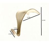 Ganci Per Appendere Moulding A Rete In Ottone Placcato EB Confezione Da 25