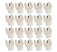 Ganci per appendere quadri, confezione da 40 ganci per cartongesso, per cornici, specchi, ganci da parete per lavori artistici, colore argento, decorazione per la casa (20 pezzi)