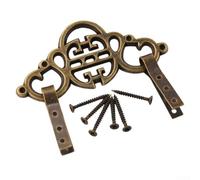 Ganci per appendere quadri, in ottone, resistenti, per cornici con viti incluse, accessori decorativi per casa, ufficio, galleria (bronzo)