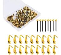 Ganci per appendere quadri, resistenti, kit per appendere quadri: ganci (4,5 kg) + chiodi, orologio da appendere per foto e pittura a specchio, per cartongesso, legno, pareti asciutte