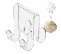 Ganci per asciugamani da doccia per - Clip per appendiabiti senza pugno per riporre il bagno | Supporto per abito da porta per vestiti da bagno, gancio in acciaio inox