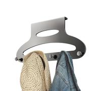 Ganci per asciugamani sopra la porta | Scaffale portaoggetti in metallo resistente da appendere dietro la porta - Per bagno camera da appartamento dormitorio ingresso toilette cucina