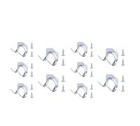 Ganci Per Attrezzi Da Capanno 20 pcs Storage Wall Hook Metal Hanging Hooks with Screw Housekeeper Multi-Purpose Double for Garden Kitchen Garage Tool