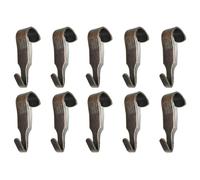 Ganci per binari con finitura bronzo, ganci per binario per foto stretti, ganci per appendere galleria, ganci per modanature da appendere, cornice per specchio, ganci in metallo, confezione da 10