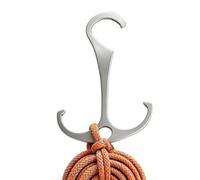 Ganci per campeggio in acciaio Backpacking Gear Hanger | Appendini per lampade da campeggio all'aperto per escursionisti, pescatori, pescatori, osservatori di uccelli, campeggio