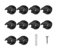 Ganci per cappelli, 1,3x1.89x1,5 pollici ganci per adesivi senza puntura da 10 pezzi per cappelli, cappotti e sacchetti, organizzatore montato a parete per camera da letto per il bagno in camera da le