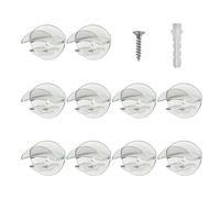 Ganci per cappelli - 10 pezzi Set adesivo durevole, Saver Space | Appuntamento per cappelli per la casa, nessun gancio da parete da punzonatura forte per il bagno, la doccia, la camera da l