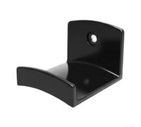 Ganci per cappelli da parete, confezione da 6, con gancio esteso da 7,6 cm, per cappelli da cowboy e Fedora a tesa larga, design in plastica curva, facile da montare, nero