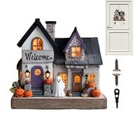 Ganci per cappotto, ganci da parete, 8,5x5,5 pollici design a forma di casa, facile montaggio a parete, organizzatore decorativo per cappelli, borse, sciarpe, Natale, Halloween, Cafe, camera da letto