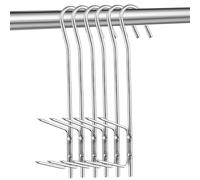 Ganci per Carne, 5 Pezzi Gancio per Affumicatore, per Appendere Pesce Affumicato, Carne, Salsicce (21 cm)