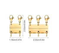 Ganci per Collana a Strati | Ganci per Gioielli,Connettore Separatore per Gioielli Catene Impilabili Choker e Braccialetti Creazioni
