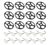 Ganci per coprisedili auto, clip per ganci per coprisedili auto, sedile auto con fibbia a chiusura fissa, mandrini per coprisedili auto, 12 pezzi e 12 ganci in metallo