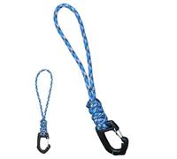 Ganci per cordino, multifunzione, con moschettone anti-perdita, portachiavi a sette core, gancio a clip con fibbia triangolare, organizer per chiavi per uomini e donne, Camuffamento marino., Refer to