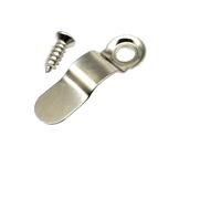 Ganci per Cornici 50 pezzi in metallo, ferro, arco piegato, elastico a molla, cornice for specchio for foto, pannello posteriore, pulsante di rotazione, clip a scatto con viti(B silver)