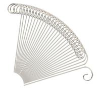 Ganci per etichette da giardino, 30 pezzi, in acciaio inossidabile, riutilizzabili, per segnare le piante da giardino, per esterni, giardino, frutteto, piantare, giardinaggio, identificazione