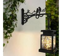 Ganci per fioriere da esterno per montaggio a parete, decorativi neri per la