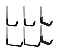 Ganci per garage, 6 pezzi, salvaspazio, resistenti, ganci da parete per capannoni, grucce per garage, per scala, bici, soffiatore, motosega, pala, prato, sedia, officina, capannone, cantina