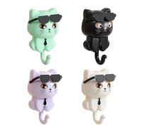 Ganci Per Gatti Dei Cartoni Animati Da 4 Pezzi, Ganci Creativi E Carini, Ganci Per La Casa, Ganci Decorativi, Ganci Appendiabiti