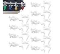 Ganci Per Luci Natalizi Per Grondaie,10 Pezzi Ganci per Luci LED Natalizie - Supporto Illuminazione per Tetto Recinzione Terrazzo Giardino Casa Grondaia
