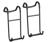 Ganci per manubri - 2 x supporti per manubri | supporto resistente per manubri | capacità 102,1 kg per manubri, spotter gancio per bilanciere per spalla e panca