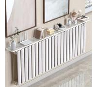 Ganci per mensole per termosifoni, 2 pezzi, per asciugare vestiti e scarpe, aggiungendo spazio funzionale sulla parte superiore del radiatore senza fissaggi permanenti (bianco)