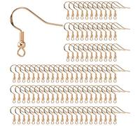 Ganci per Orecchini Argento Sterling 925 Gancio Orecchini con Sfera in Filo e Bobina per Realizzare Gioielli Fai da te 100 Pezzi KC Placcato in Oro