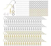 Ganci per Orecchini, YHZMY 80Pcs Ganci per Orecchini Anallergici, Ganci per Orecchini Fai da Te, Argento 925 Ganci per Orecchini con Schienali di Sicurezza per Orecchini Trasparenti e Anelli di Salto