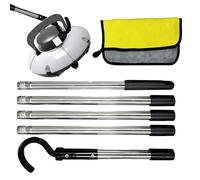 Ganci Per Pali Per Piscina - Stop Ai Terrazzi Ingombri, Doppia Di Sospensione Visiva, Set Di 2 Pezzi + Viti Universali, Guscio Sintetico In Polipropilene Resistente - Per Pali Di Recinzione E P