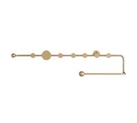 Ganci per pannelli forati, 9 Hooks, Heavy Duty Metal Coat Rack, Modern Minimalist Wall Mounted Coat Hook, Multi-Function Wall Hook, Suitable for Hats, Scarves, Coats, Bags(Gold)