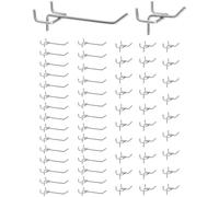 Ganci per pannello forato in acciaio inox, 60 pezzi, 5-10 cm