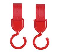 Ganci per passeggino, 40 g, con gancio per passeggino girevole, 2 pezzi, pratici ganci per borsa da mamma, adatti per veicoli elettrici, sedie a rotelle, girevole a 360 gradi