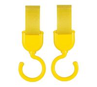 Ganci per passeggino, 40 g, con gancio per passeggino girevole, 2 pezzi, pratici ganci per borsa da mamma, adatti per veicoli elettrici, sedie a rotelle, girevole a 360 gradi