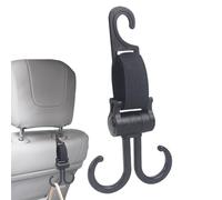 Ganci per passeggino, doppi ganci di cinghie per borse per pannolini, organizer girevole multiuso schienale sedile per sedia ruote esterno animali domestici culla