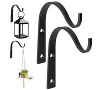 Ganci per Piante 2 Pezzi Ganci per Piante in Metallo a Parete 8 9 cm Supporto per Appendere 22 libbre Gancio di Carico Staffa per Gancio per Pastori per Lanterne Appese Fioriera per Mangiatoia per Uc