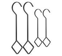 Ganci per piante da esterno, in acciaio resistente, 25 cm 35 cm, estensione per piante in metallo, multifunzionali, per riporre gli attrezzi da giardino, per gabbie per uccelli e fiori,