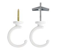 Ganci per Piante da Soffitto per Interni | Gancio Multifunzionale per Luci da Tetto | Ganci Da Soffitto E Parete Set Di 2 Per Appartamento Bagno Ripostiglio Magazzino Officina Serra Garage