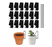Ganci per Piante,Gancio per Vasi di Terracotta,Clip per Vasi da Parete,Appendere Staffe,Staffe Sospese per Ganci Fiori,Fiori Appendere Staffe,Appendiabiti per Piante da Esterno, per Giardini,Pareti