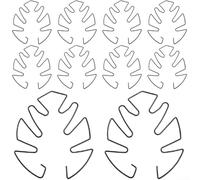 Ganci per piante rampicanti in ferro, da parete, progettati per mantenere la crescita verticale e proteggere le viti (nero)