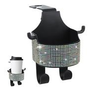 Ganci Per Poggiatesta Auto,Organizzatore Di Stoccaggio Interni Con Porta Bicchiere | Gancio per Poggiatesta | Per Auto Camion Navetta Quotidiano Viaggio Sulla Strada Viaggio Uscita Fa