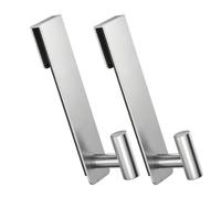 Ganci per Porta Doccia 2 Pezzi Supporto per Accappatoi e Cestello Bagno | Adatto per Vetro da 10 mm Oltre la Porta della Doccia per Dormitorio, Cucina, College, Appartamento, Camper,