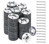 Ganci per quadri, 400 rondelle di fissaggio per l'installazione di pannelli in schiuma, viti e durevoli, facili da installare per il fissaggio di cornici su calce, cartongesso, Dr