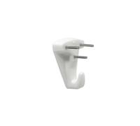 Ganci per Quadri a 3 Chiodi, Plastica Bianca, Confezione 3 pezzi