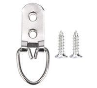 Ganci per quadri con viti, 50 pezzi Hardware per appendere quadri Ganci per appendere foto a parete per il montaggio su tela di cornici per opere d'arte a parete (UNA)