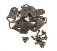 Ganci per quadri con viti, 50 pezzi Hardware per appendere quadri Ganci per appendere foto a parete per il montaggio su tela di cornici per opere d'arte a parete (E)